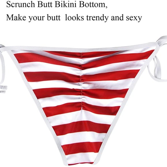 Bikini Triangle Cup Padded Swimwear High Waist - Picture 4 of 5